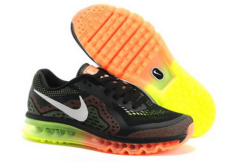 Mens Nike Air Max 2014 Orange Black Green